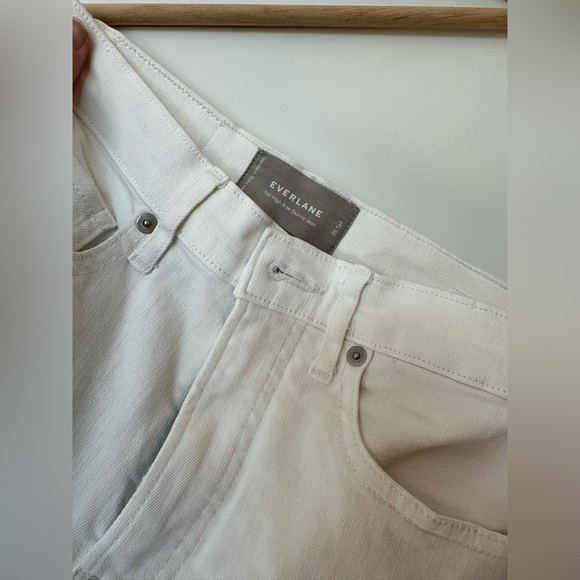 Everlane white skinny jeans—25 Tall great condition - Picture 2 of 5